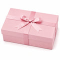 Geschenkbox 30 x 20 x 10 cm aus Karton in Rosa mit Schleife